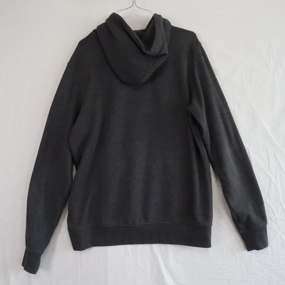 The North Face Hoodie Mens‎ Medium Activewear Pullover Fleece Gray Long Sleeve